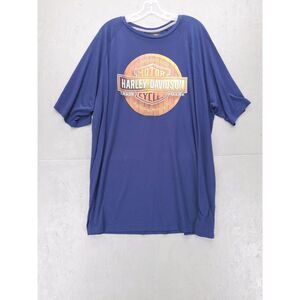 Harley-Davidson Bootlegger Knoxville TN Motorcycle Graphic T-Shirt Navy Blue 3XL
